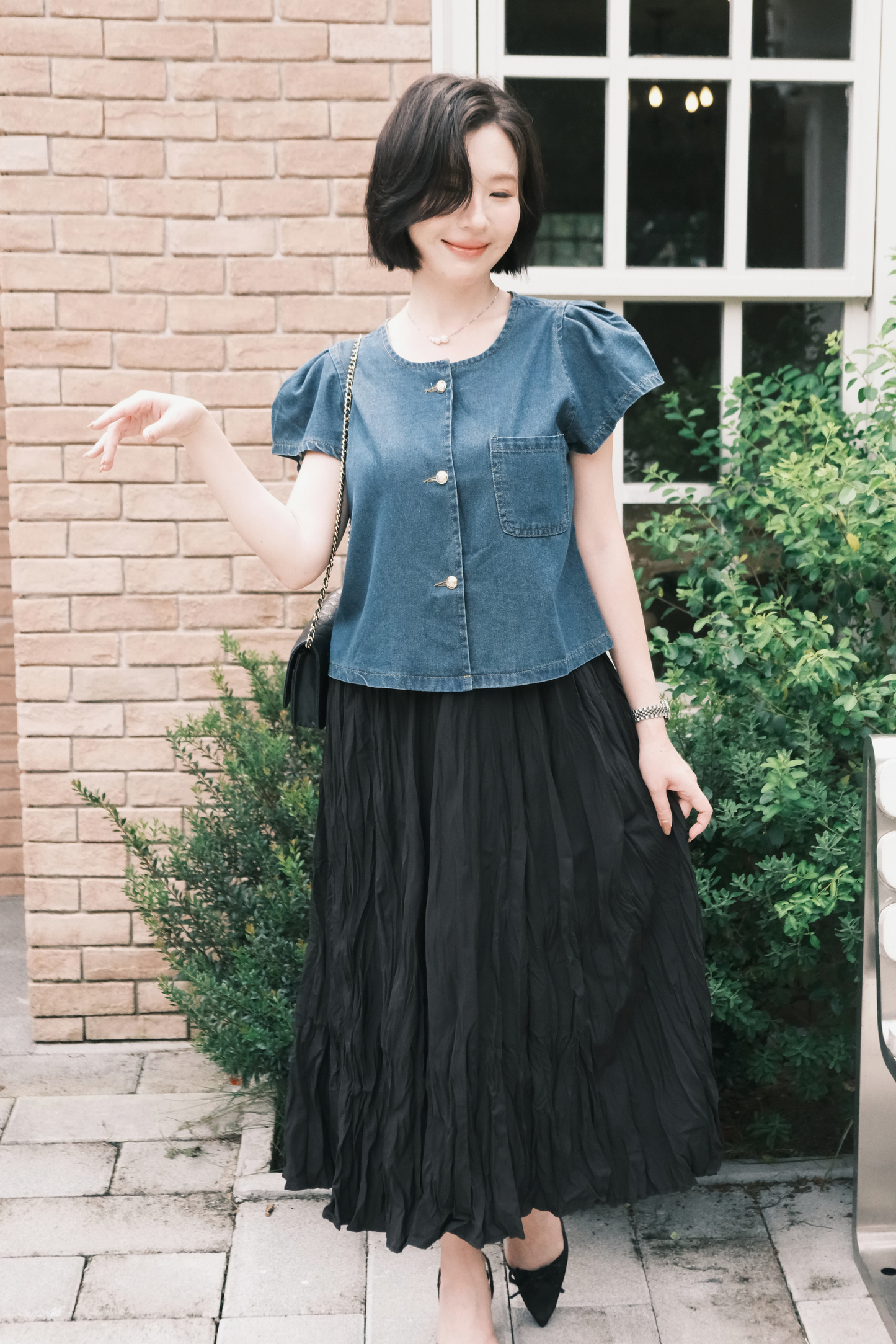 Luna Soft Denim Blouse