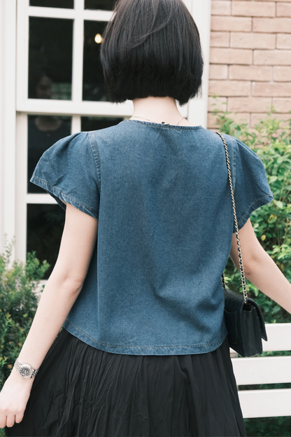 Luna Soft Denim Blouse