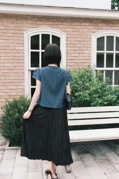 Luna Soft Denim Blouse