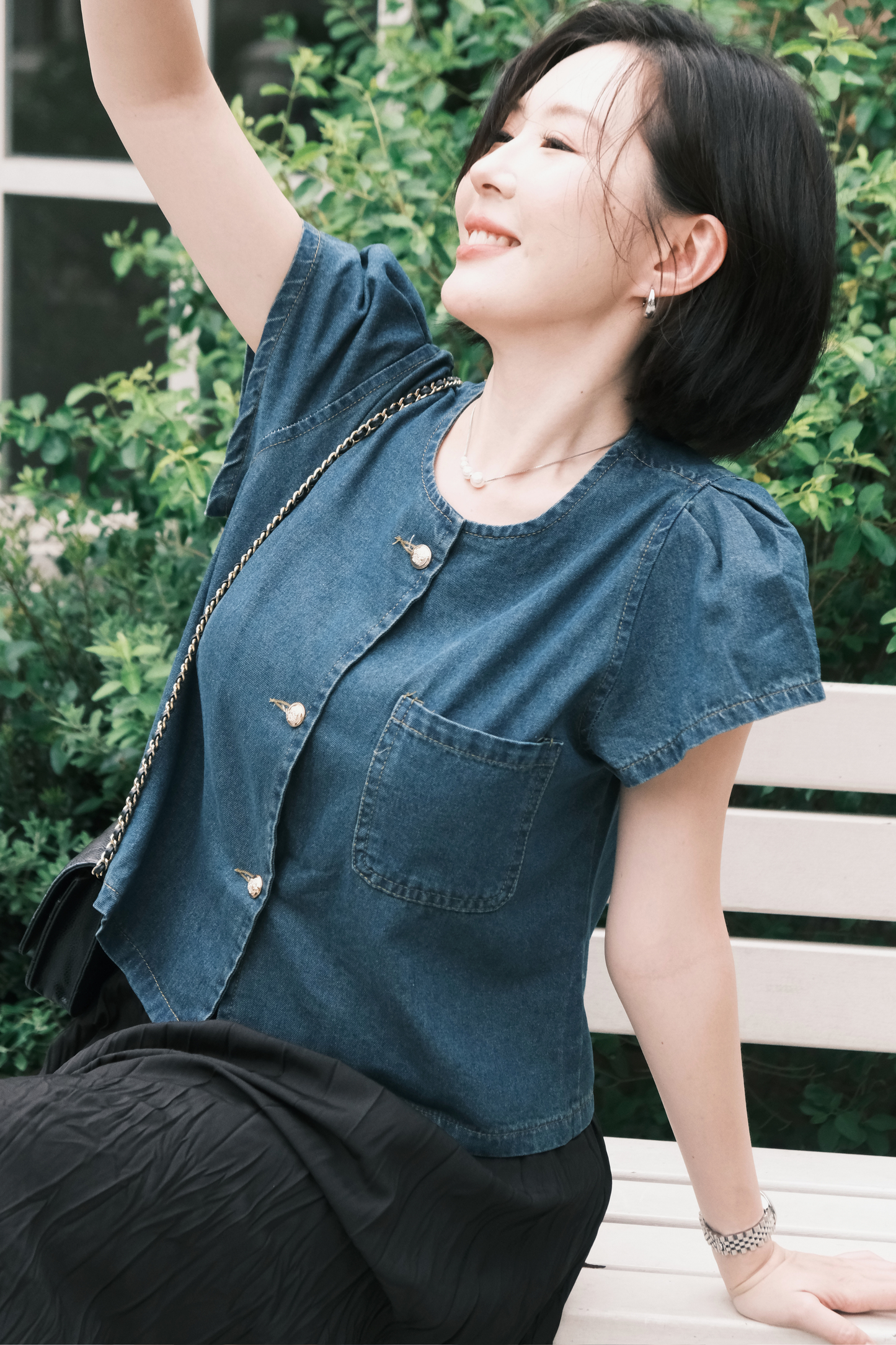 Luna Soft Denim Blouse