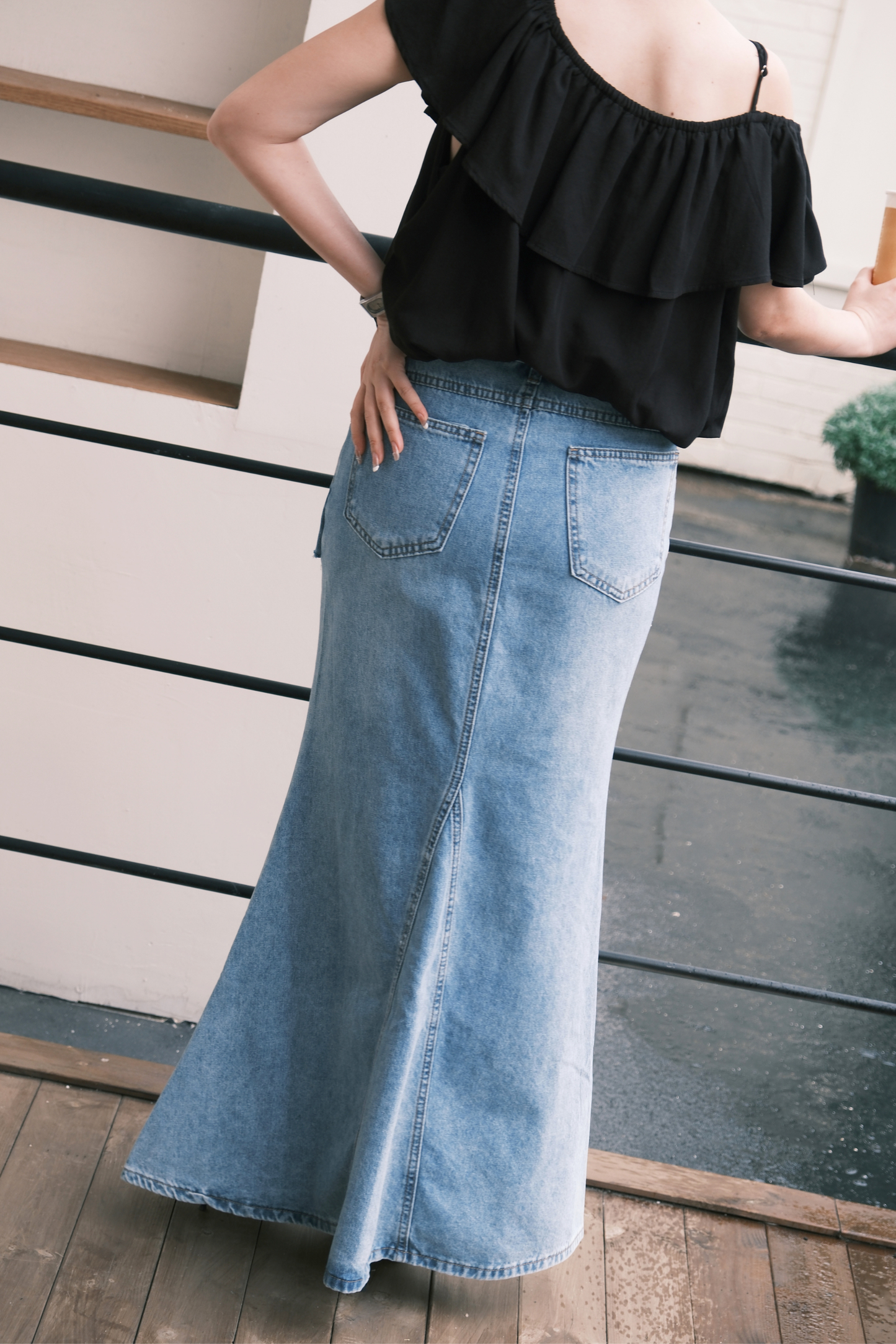 Élodie Denim Mermaid Skirt