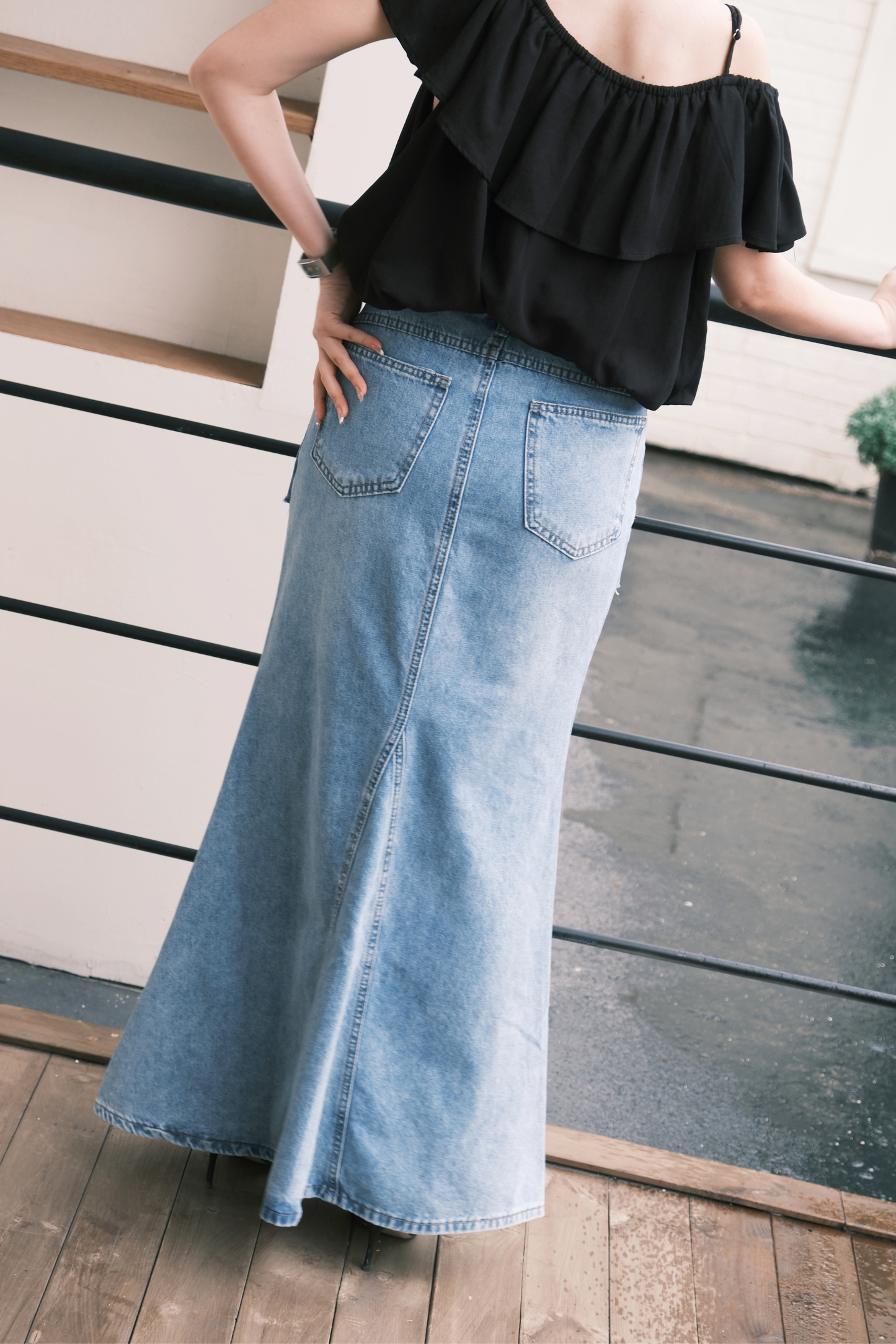Élodie Denim Mermaid Skirt