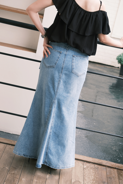 Élodie Denim Mermaid Skirt