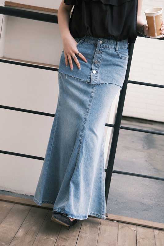 Élodie Denim Mermaid Skirt