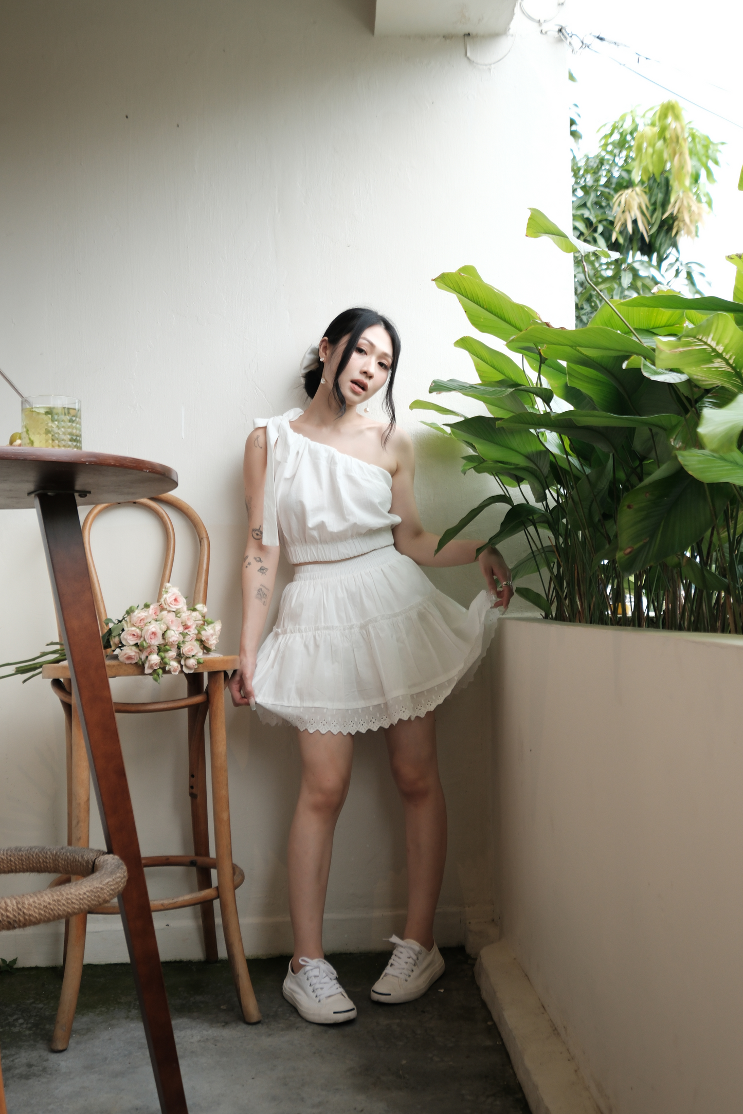 Élodie Lace Mini Skirt