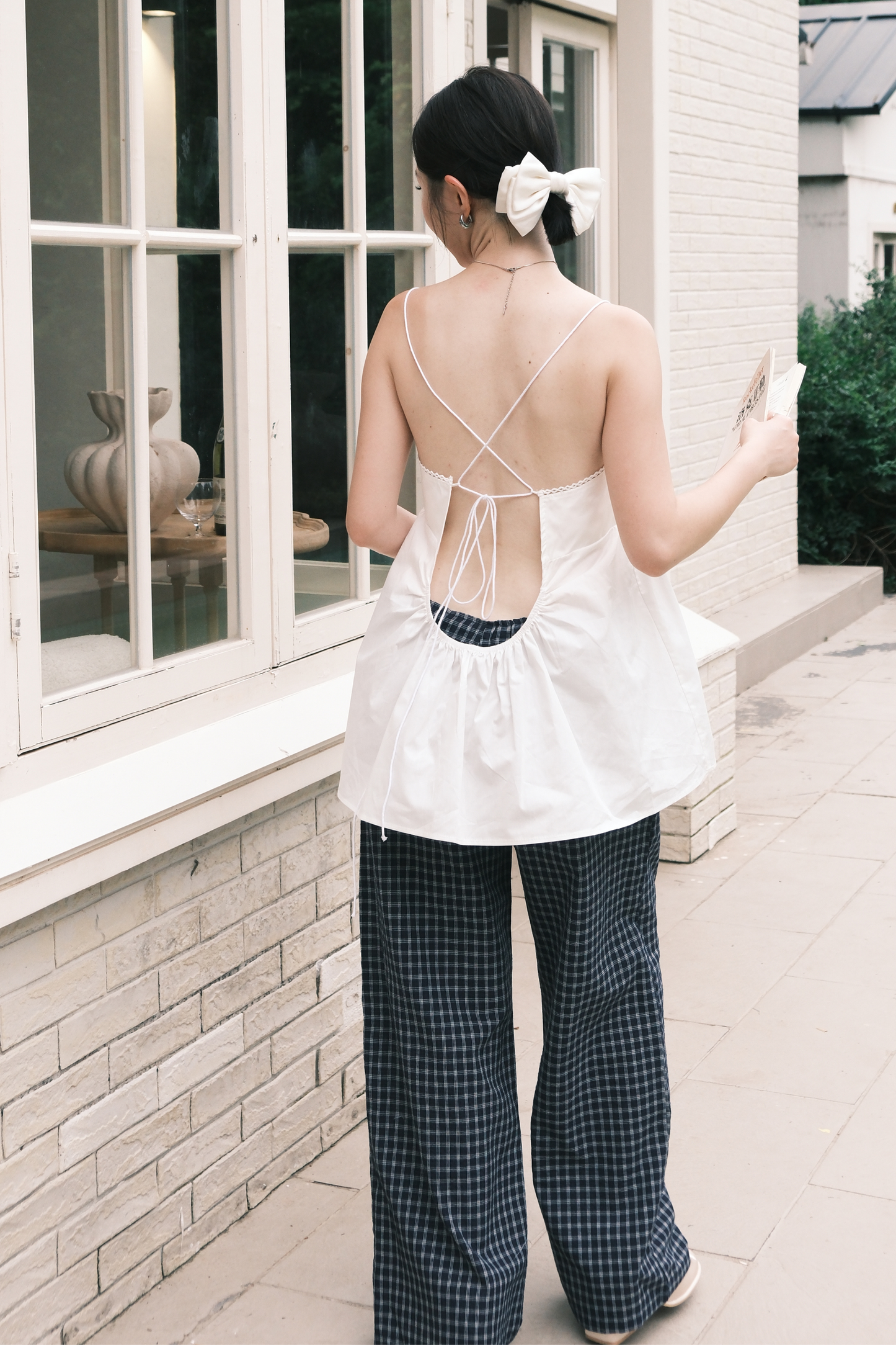 Noir Plaid Breeze Pants