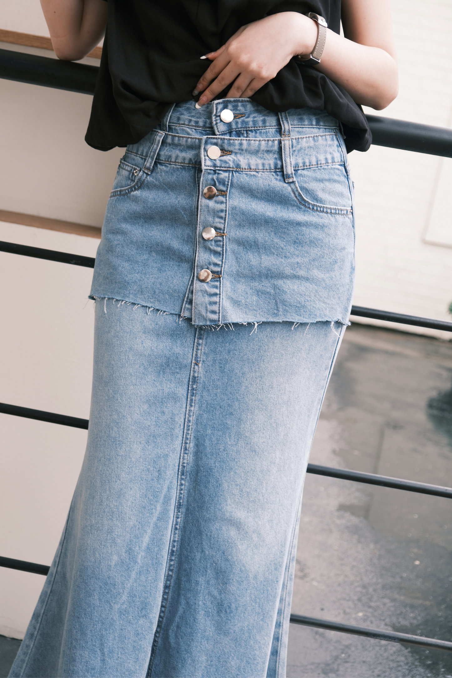 Élodie Denim Mermaid Skirt