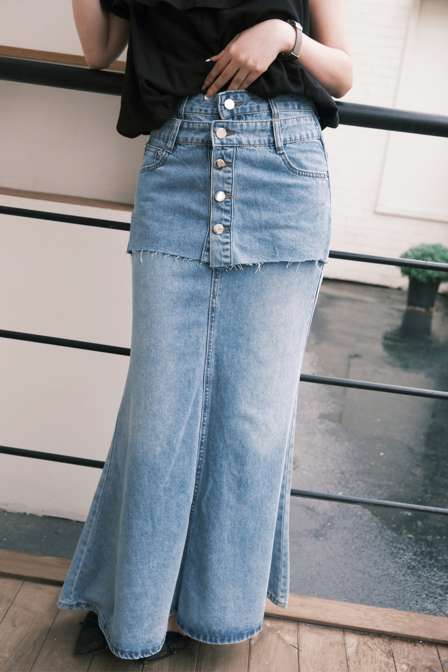 Élodie Denim Mermaid Skirt