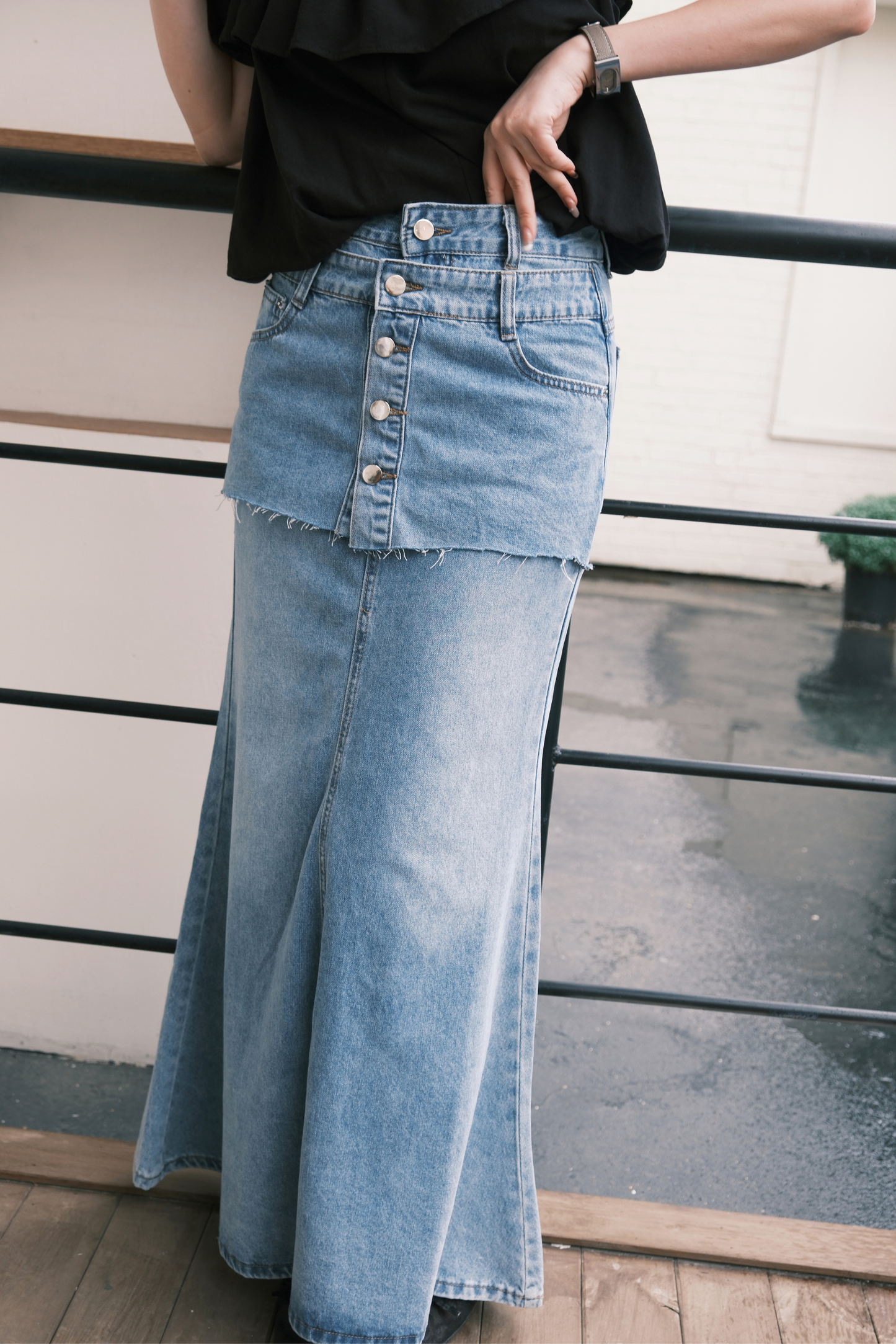 Élodie Denim Mermaid Skirt
