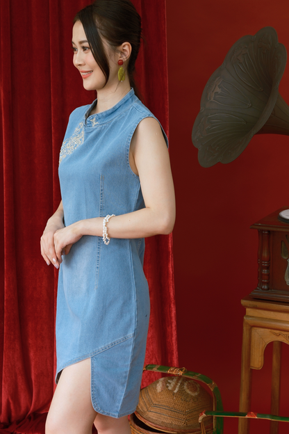 Celeste Orchid Cheongsam Dress
