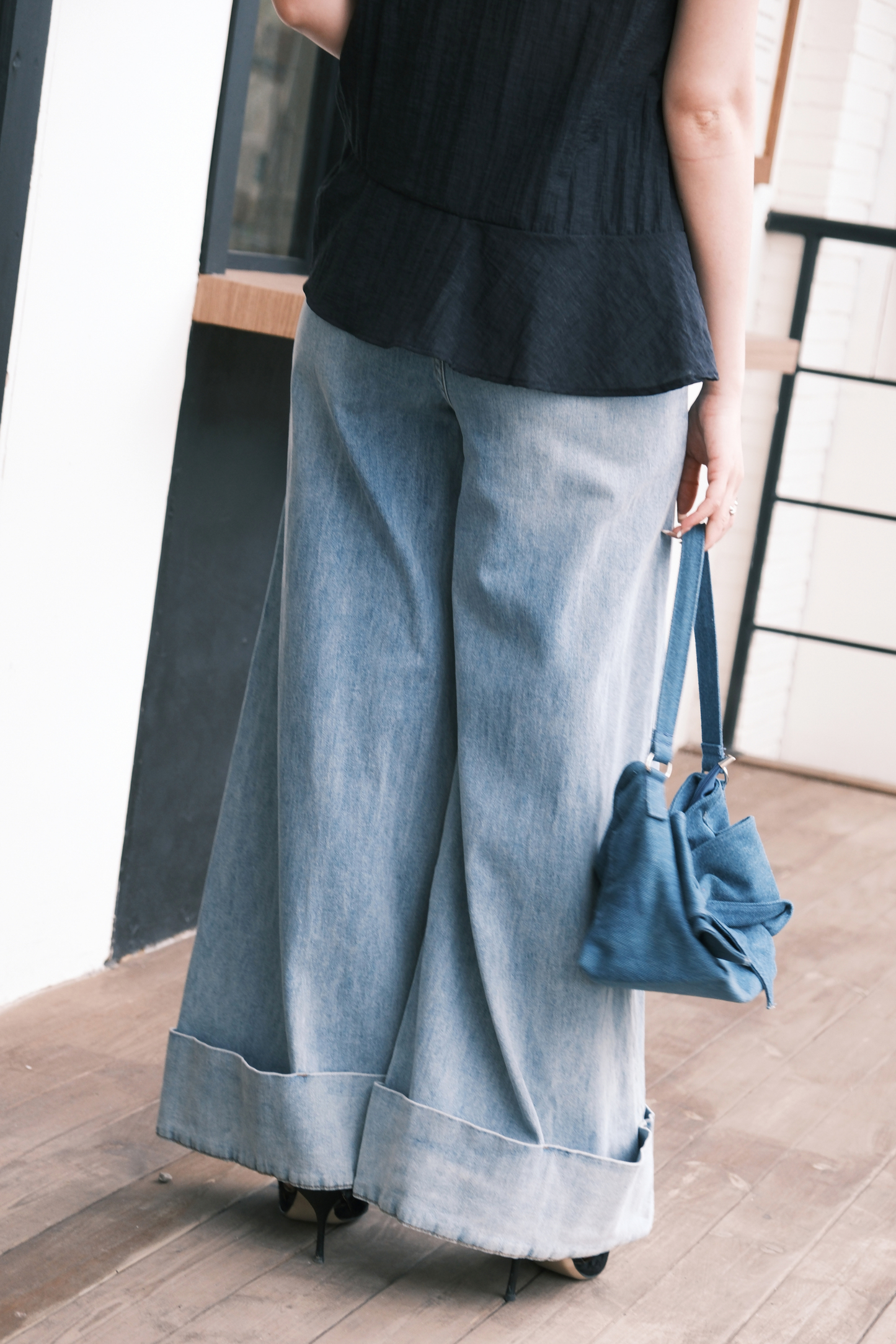 Amélie Denim Palazzo Pants