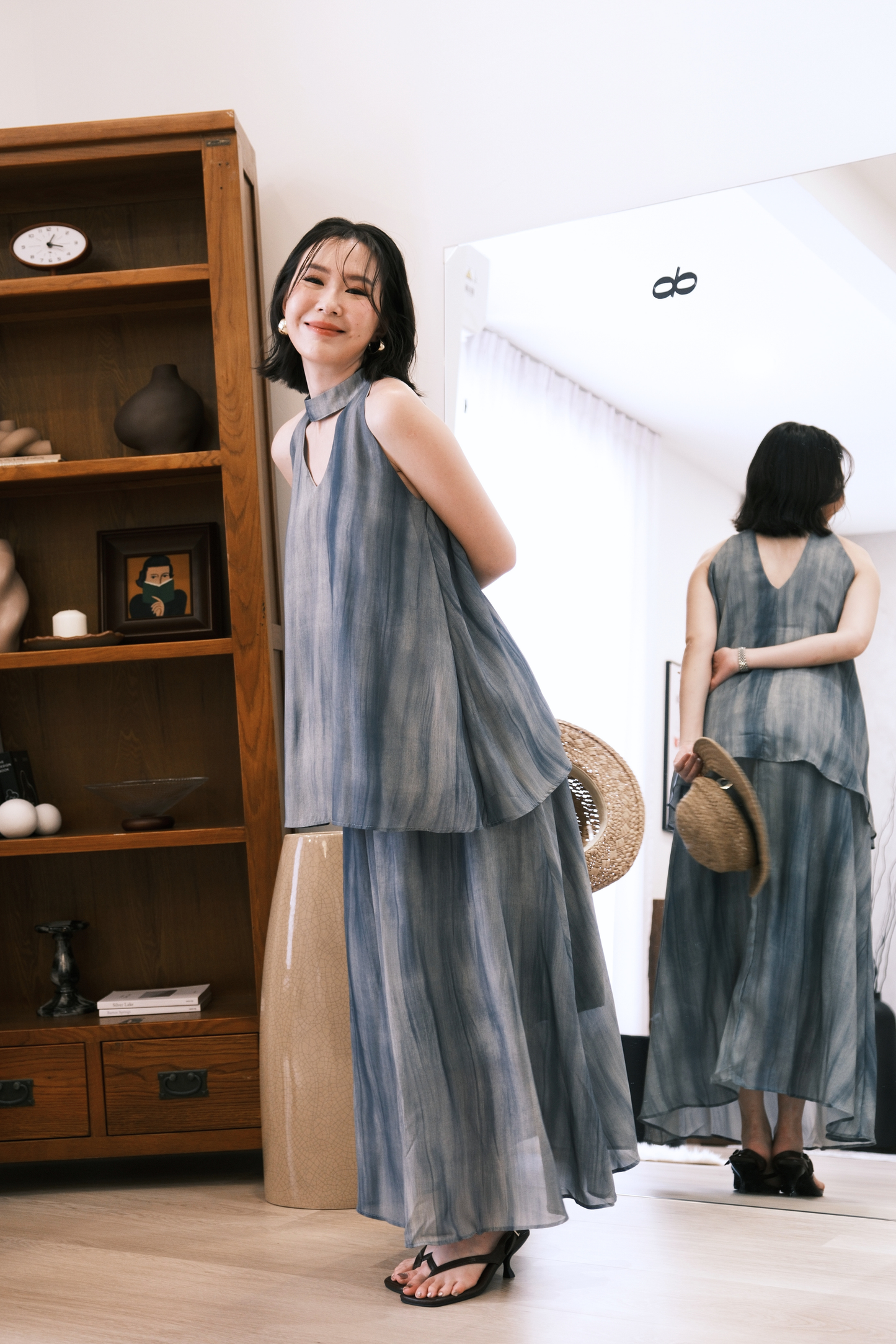 Virel Layered Lounge Set In Blue