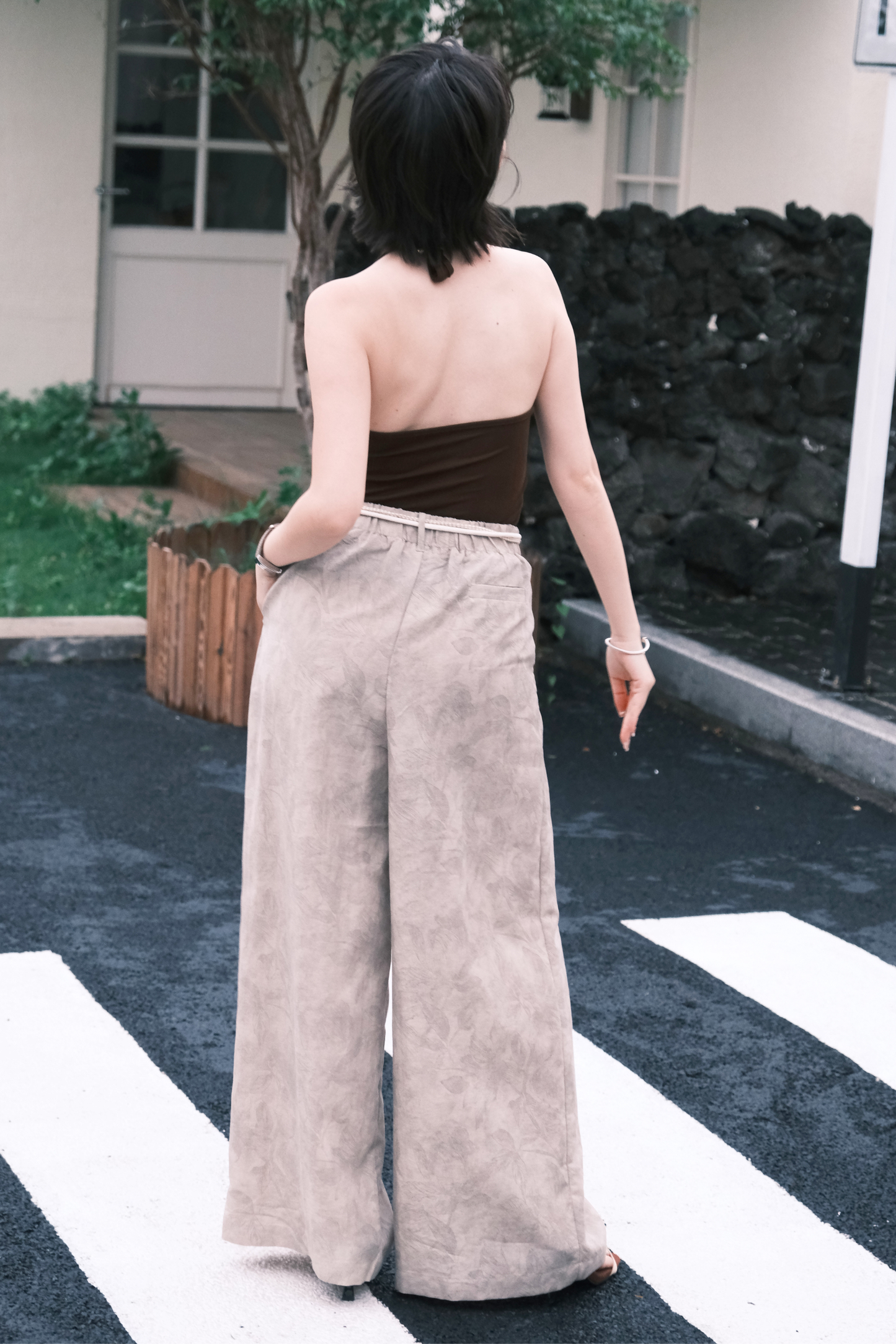 Sabrina Halter Top in Brown