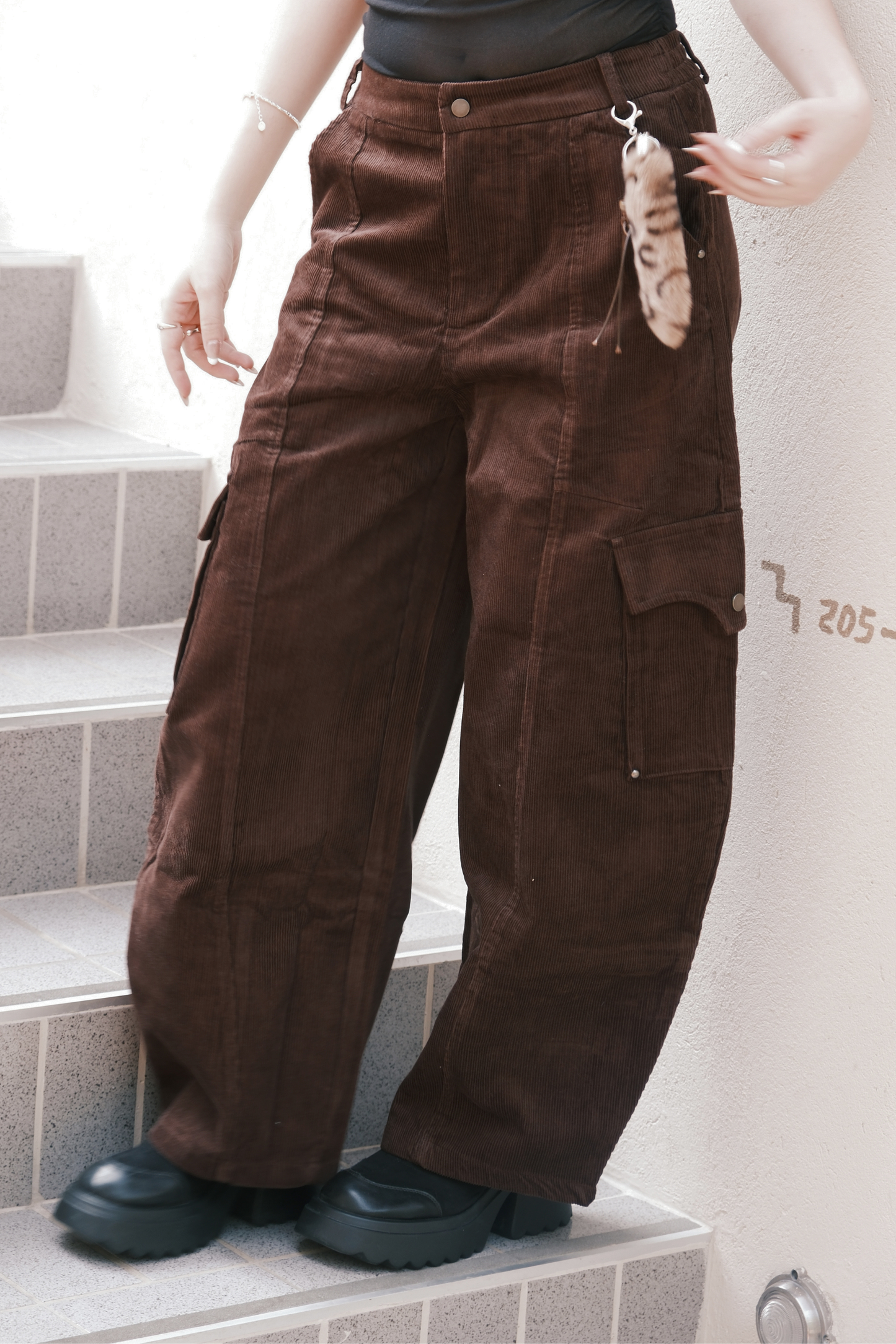 Aurelio Corduroy Cargo Pants