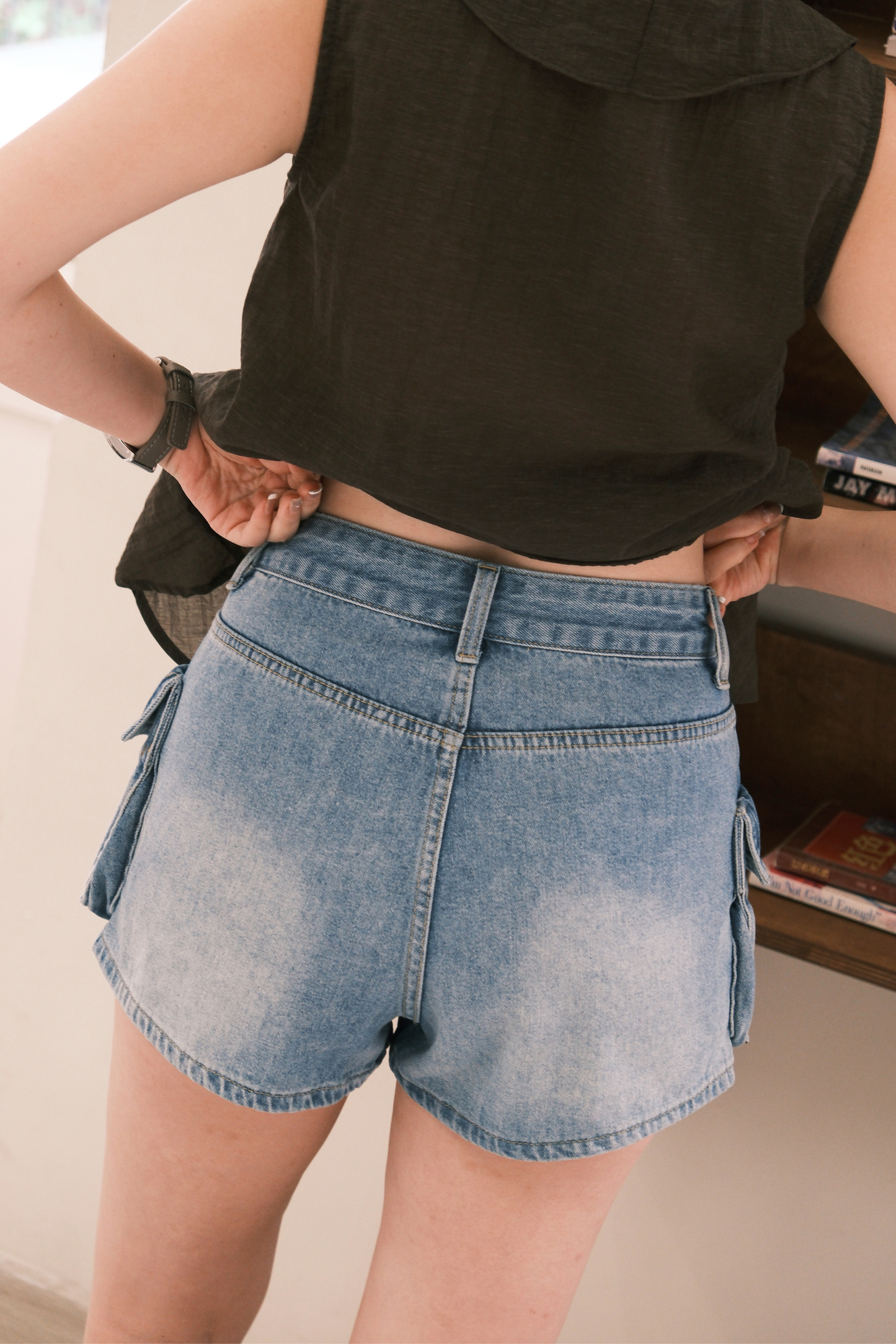 Chloé Cargo Denim Skirt