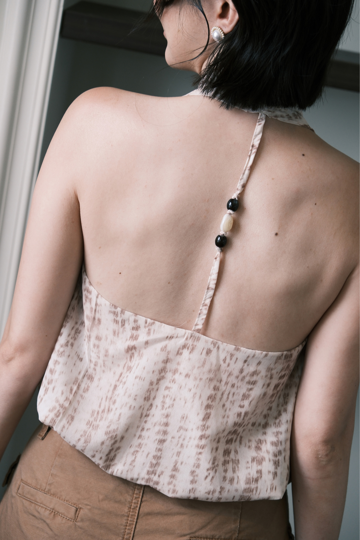 Soline Draped Halter in Coffee