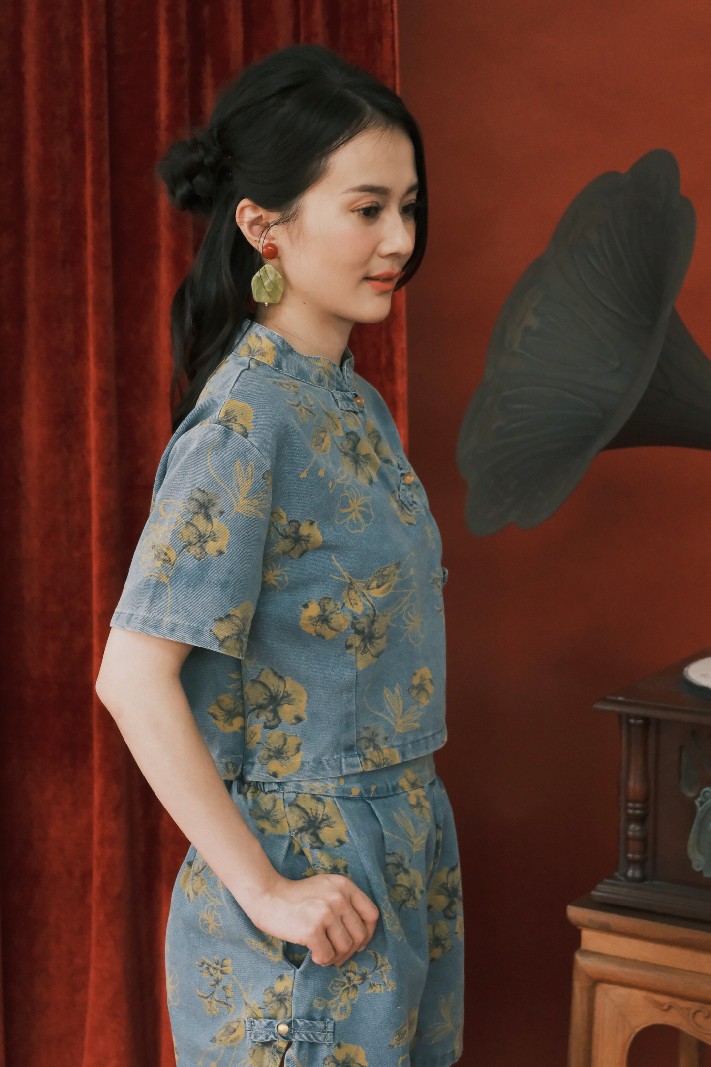 Élodie Denim Tang Set