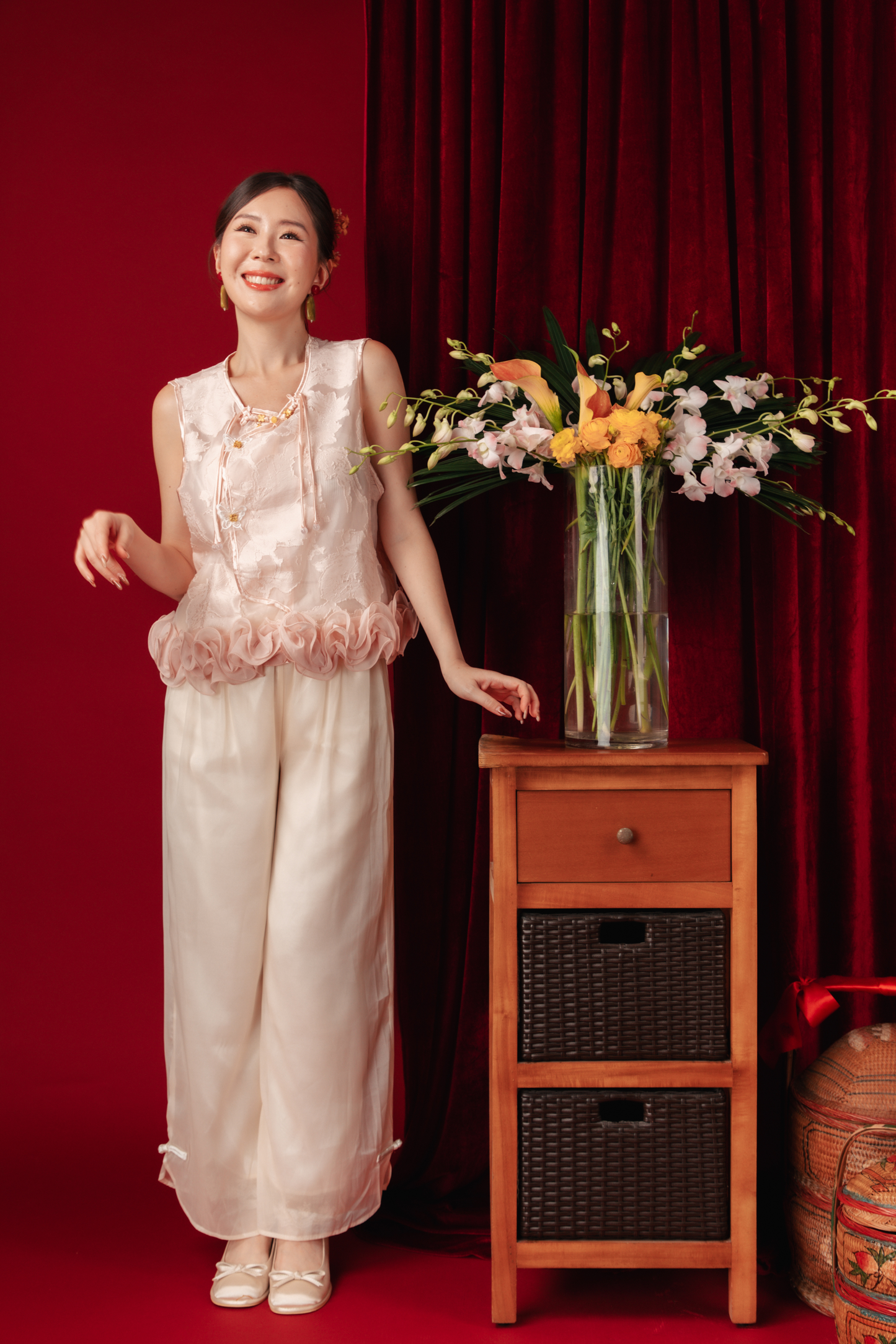 Amara Blossom Lace Two-Piece Set