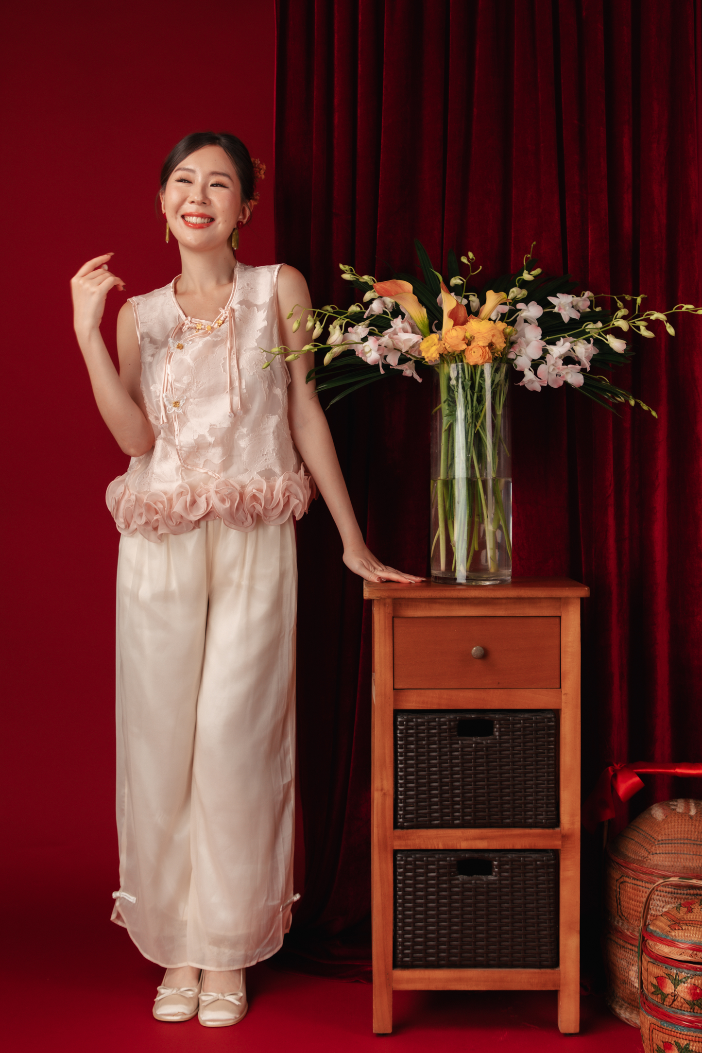 Amara Blossom Lace Two-Piece Set