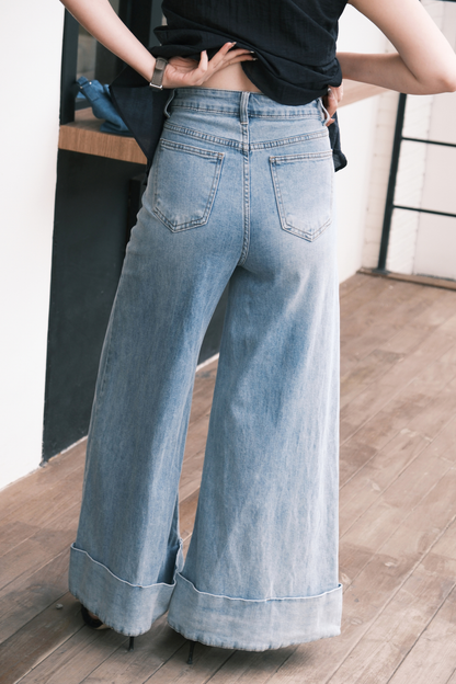 Amélie Denim Palazzo Pants