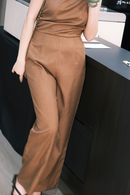 Clémence Luxe One-Shoulder Jumpsuit