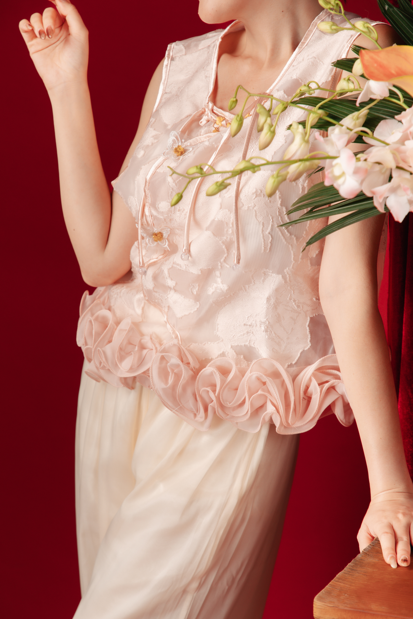 Amara Blossom Lace Two-Piece Set