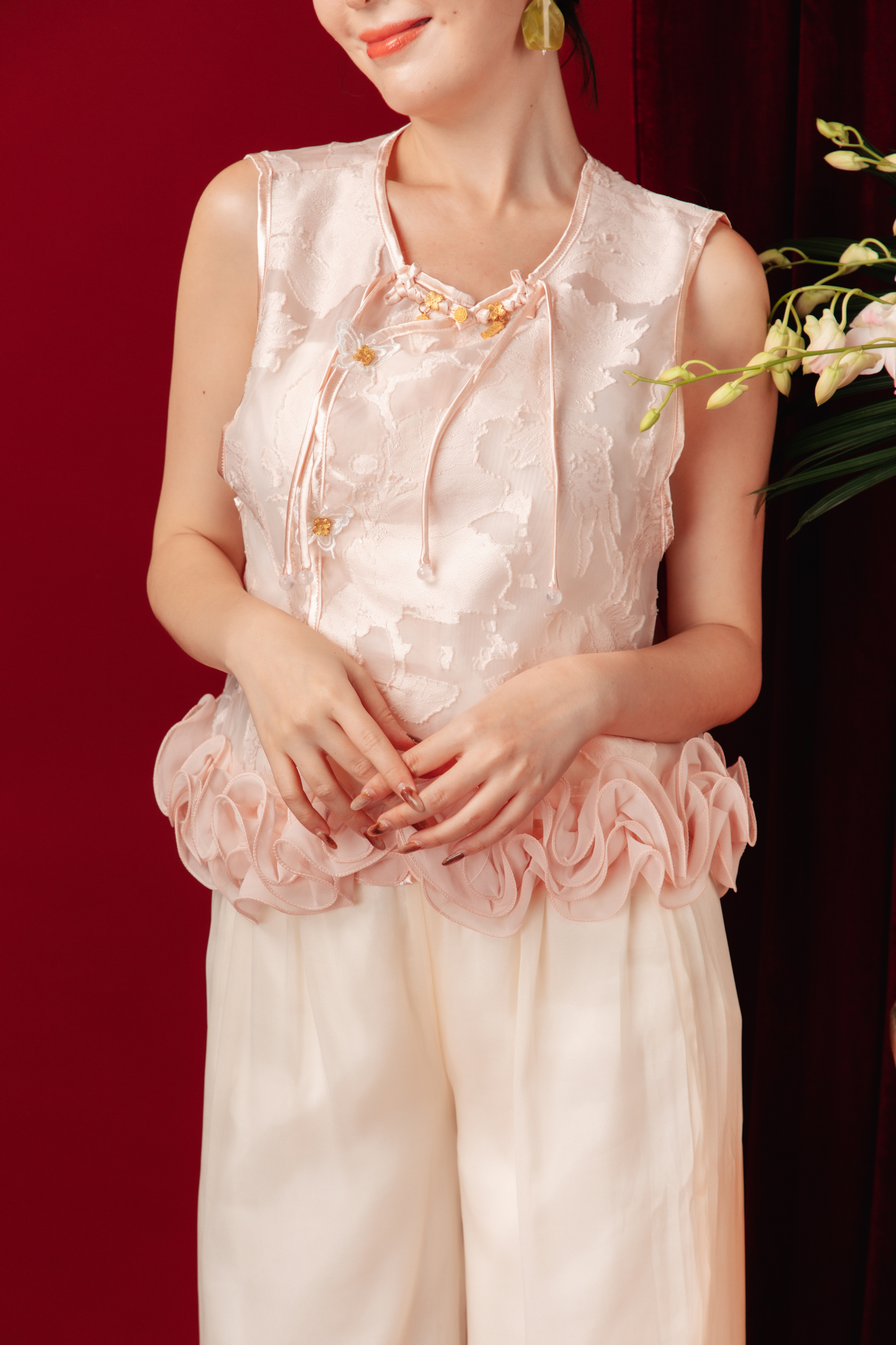 Amara Blossom Lace Two-Piece Set