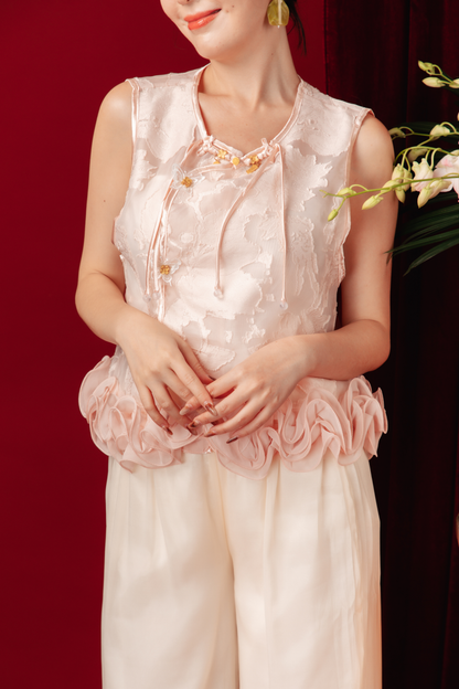 Amara Blossom Lace Two-Piece Set