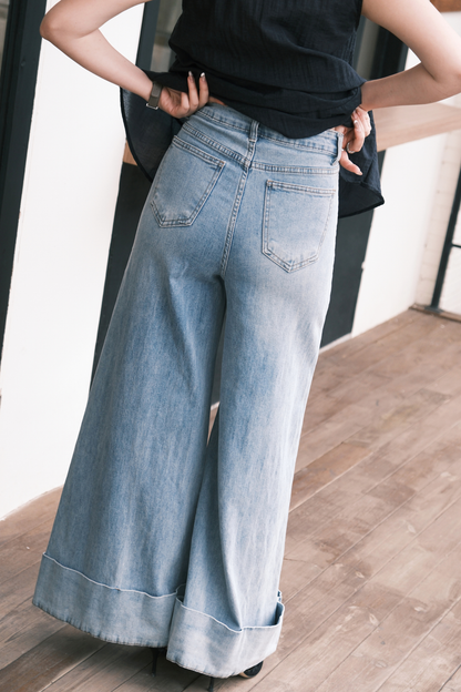 Amélie Denim Palazzo Pants
