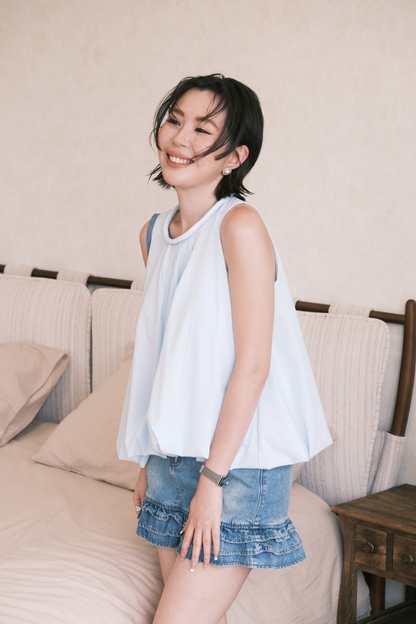 Rosalie Ruffle Denim Skirt