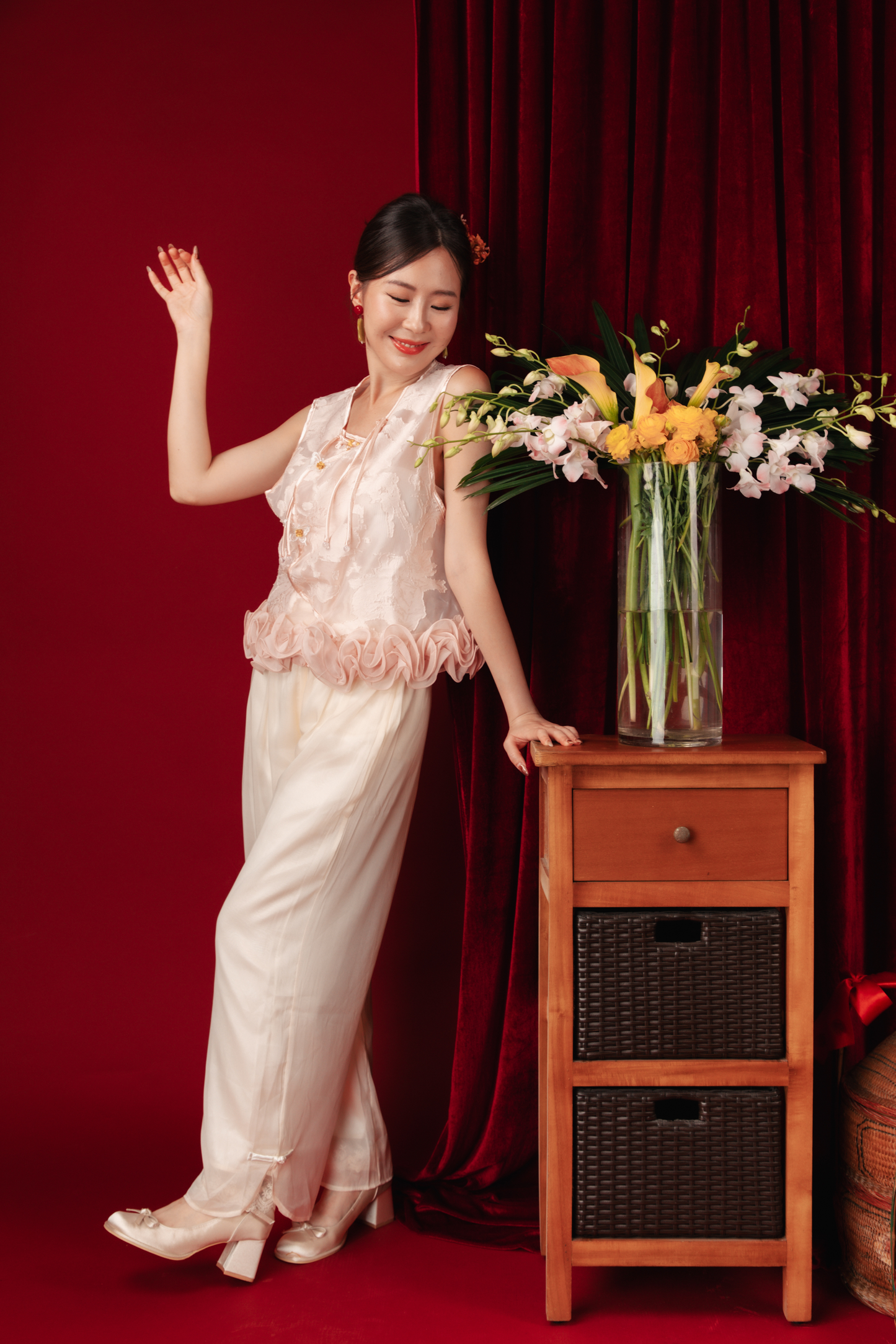 Amara Blossom Lace Two-Piece Set