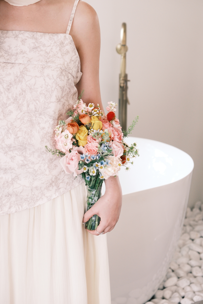 Seraphina Embroidered Dress in Cream
