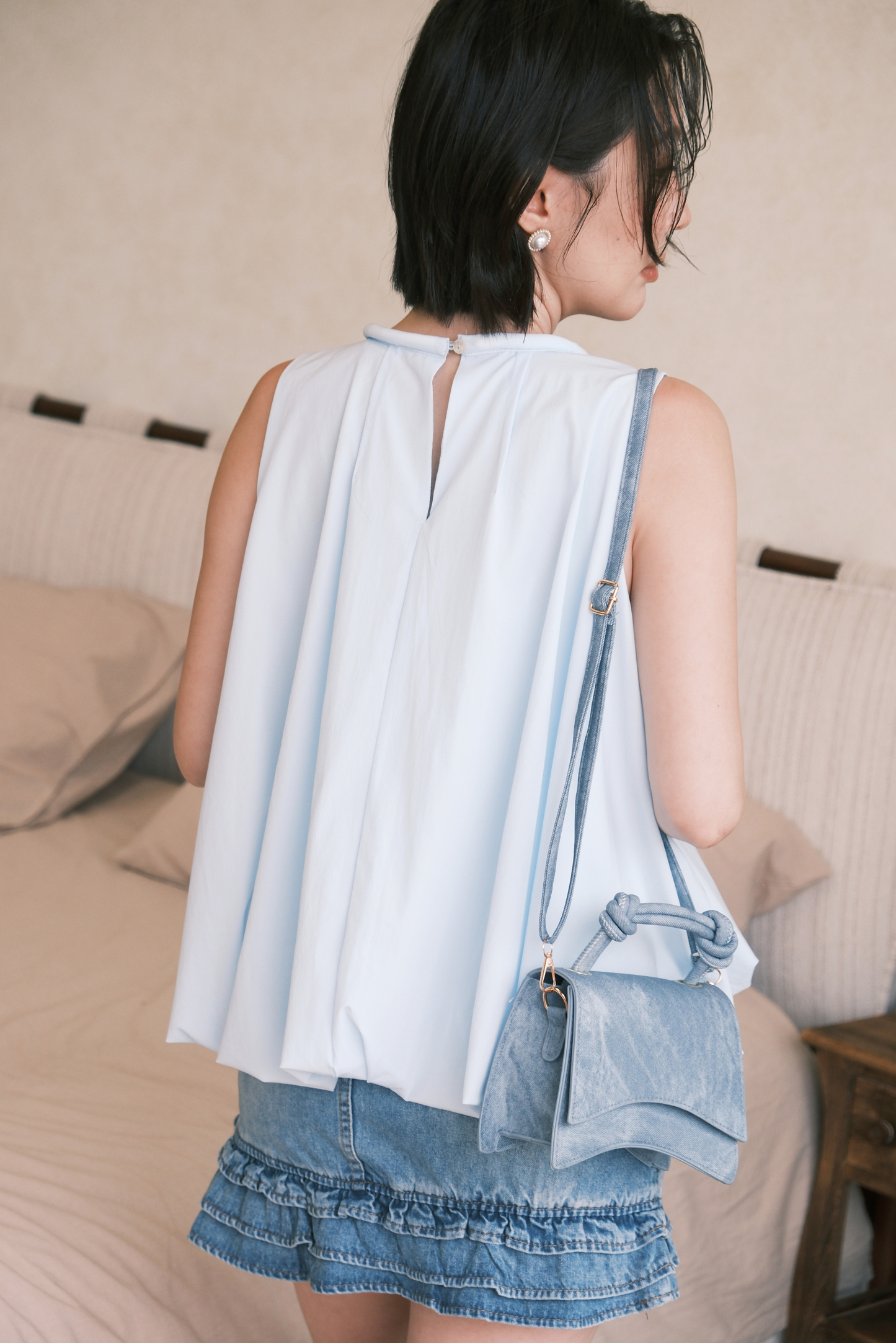 Rosalie Ruffle Denim Skirt
