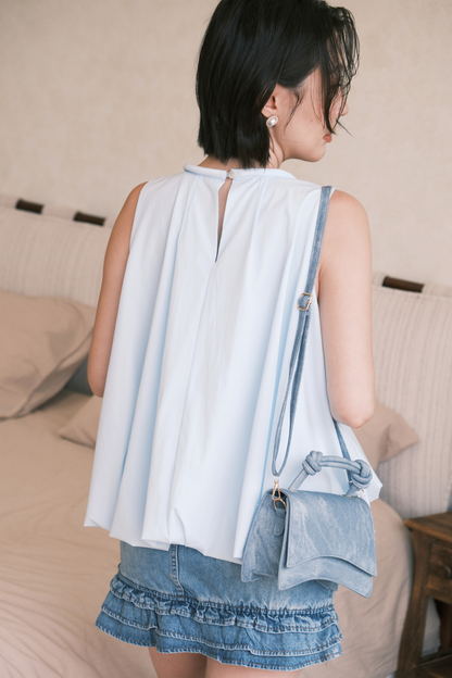 Rosalie Ruffle Denim Skirt