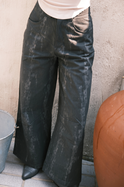 Aria Washed Wide-Leg Pants