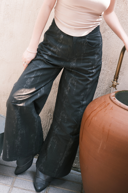 Aria Washed Wide-Leg Pants