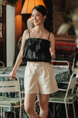 Sloane Everyday Cotton Shorts in Oat
