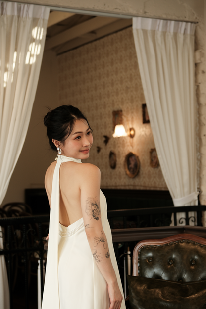 Aurélie Halter Backless Mini Dress