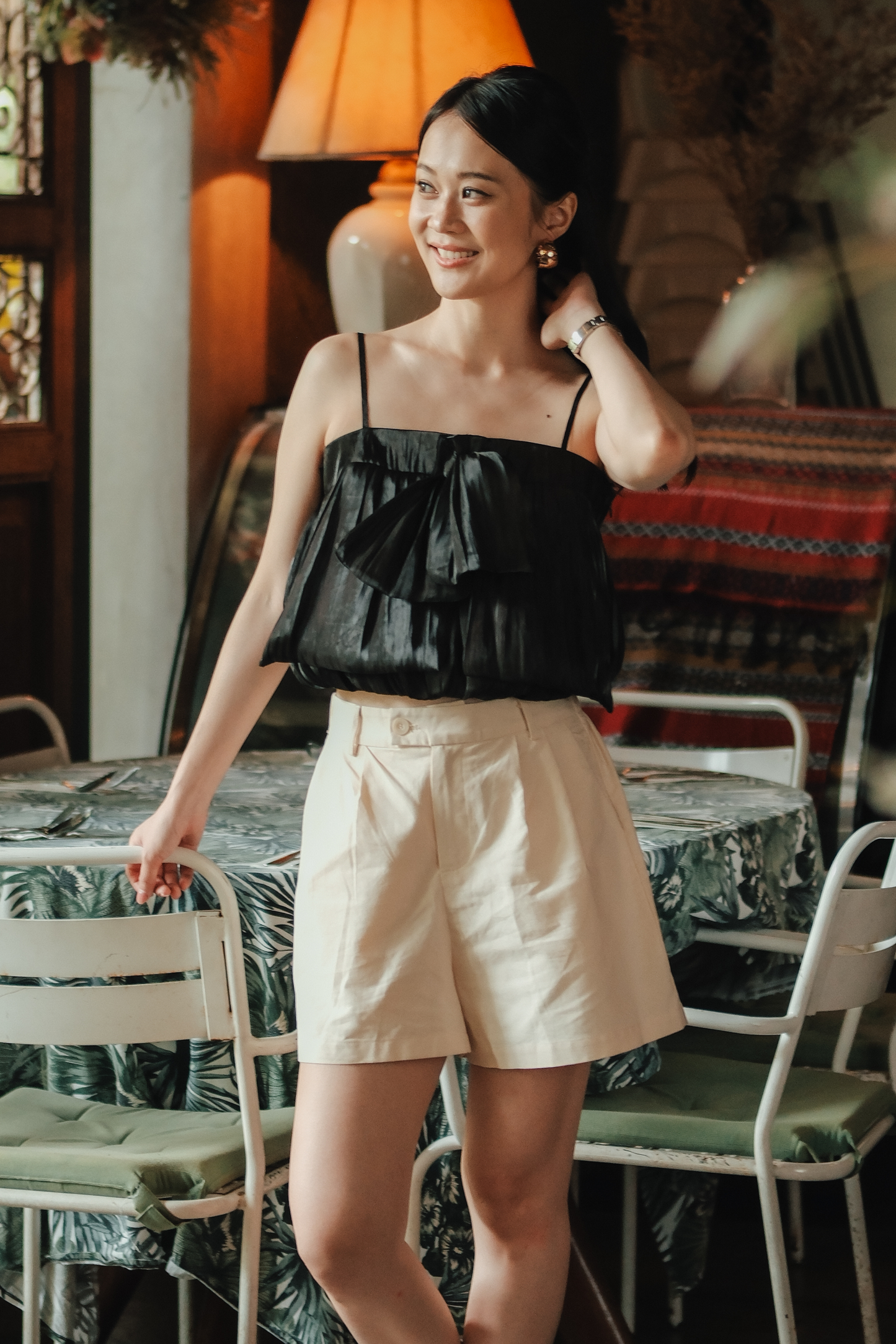 Sloane Everyday Cotton Shorts in Oat