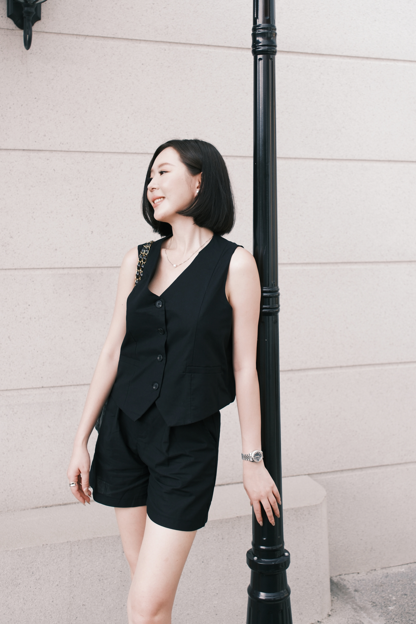 Violette Tailored Shorts in Black