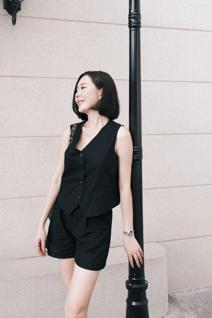 Violette Tailored Shorts in Black