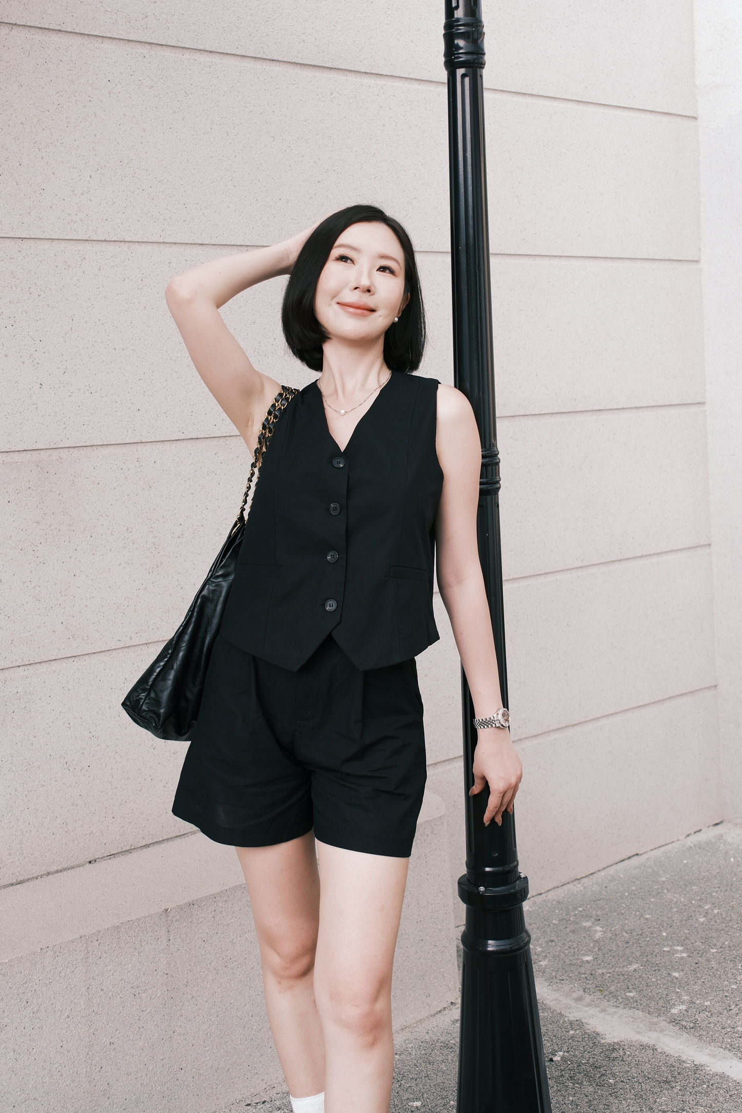 Violette Tailored Shorts in Black