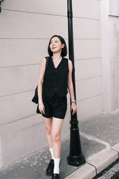 Violette Tailored Shorts in Black