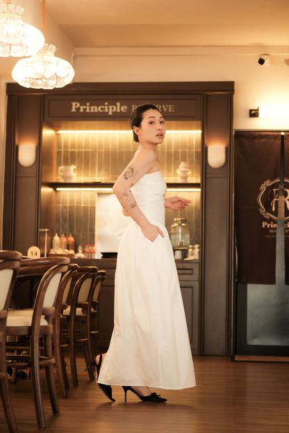 Céline Pure Bow Gown in Ivory