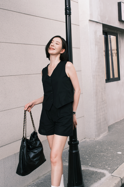 Violette Tailored Shorts in Black
