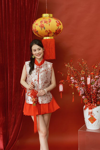 Arielle Blossom Brocade Vest