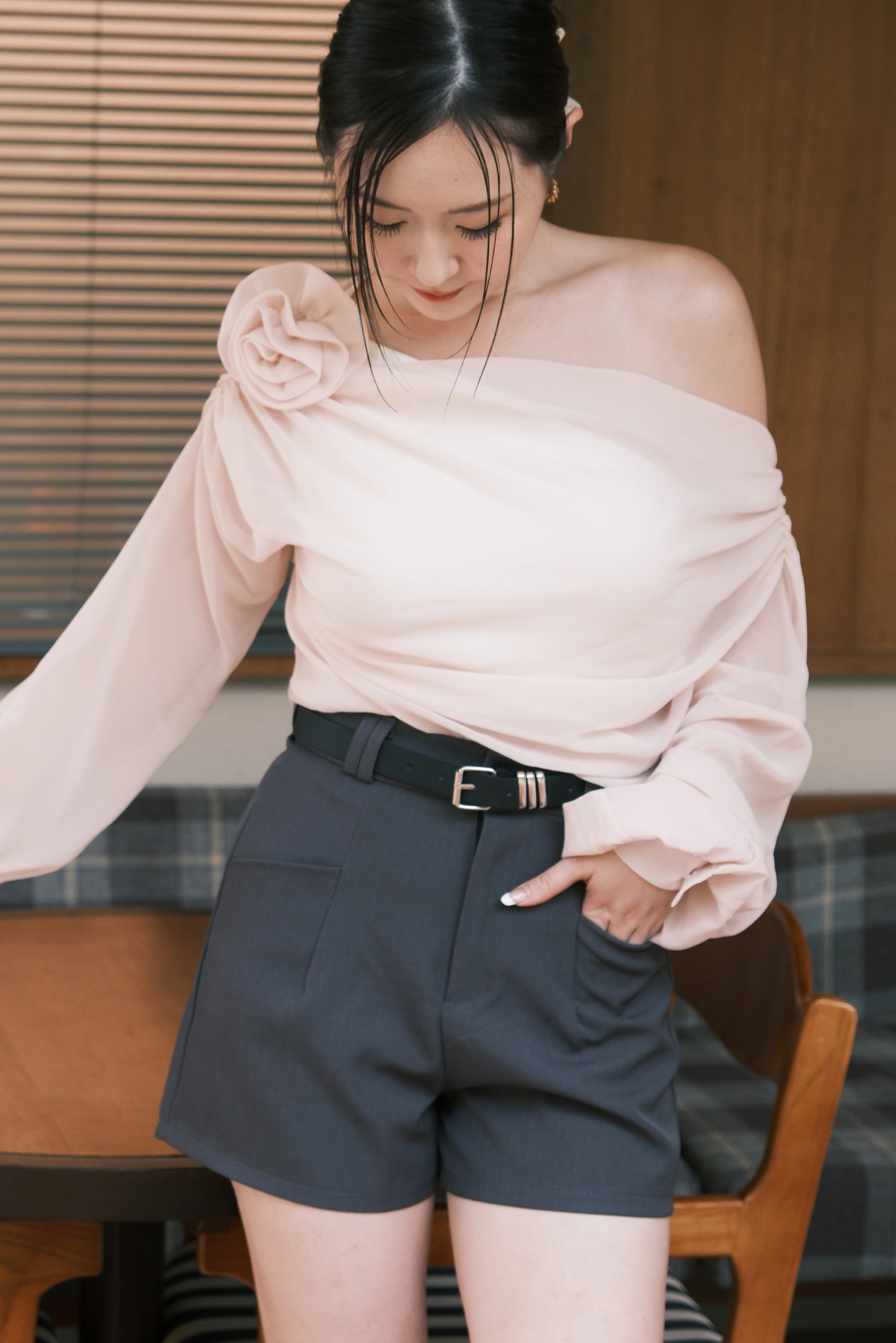 Élise Tailored Flare Shorts