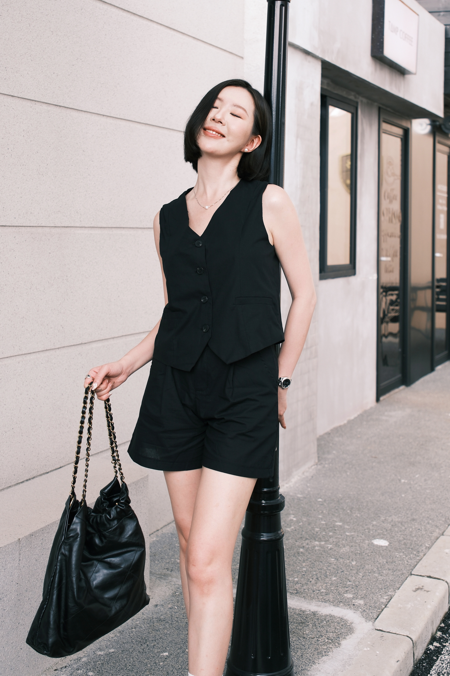 Violette Tailored Shorts in Black