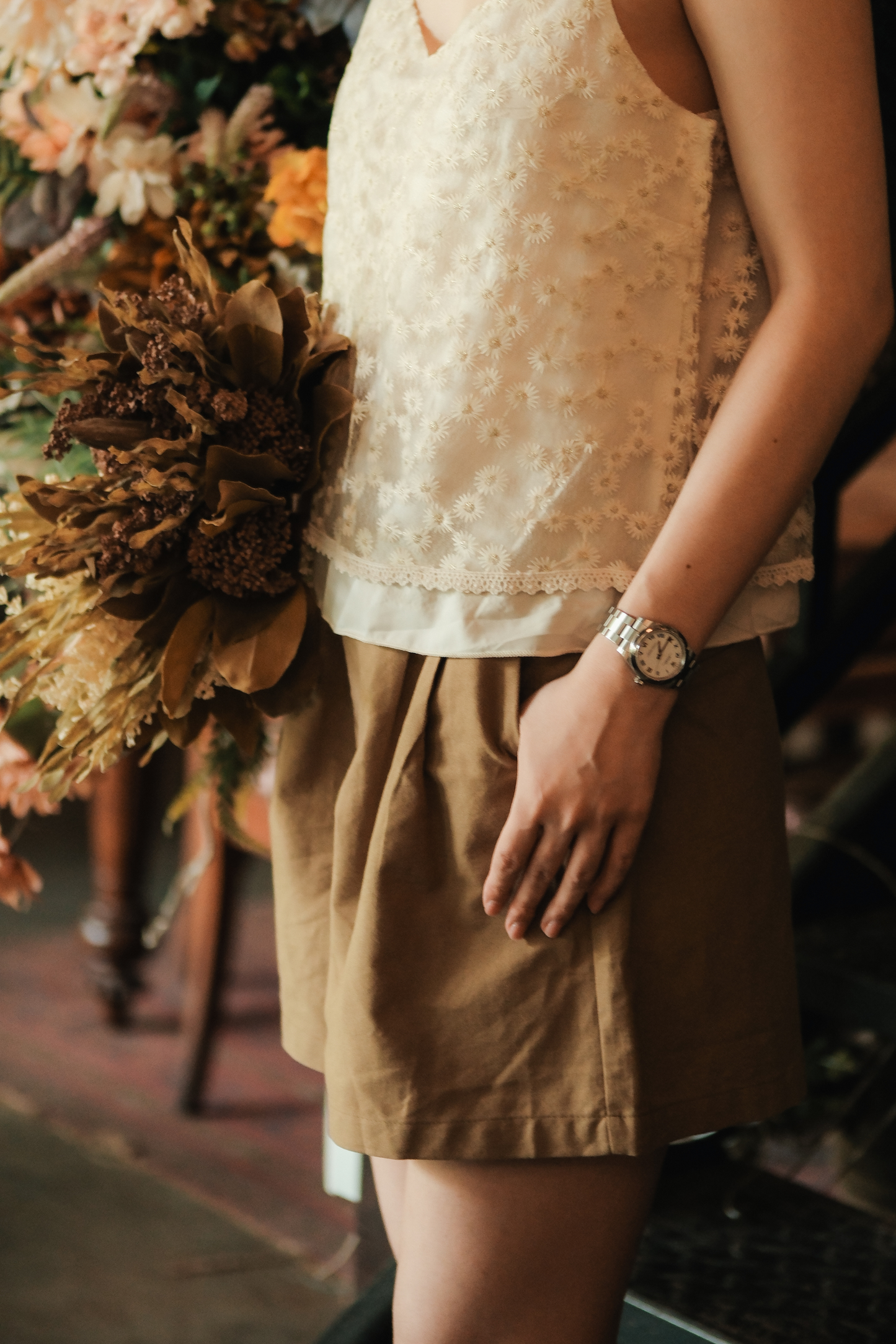 Sloane Everyday Cotton Shorts in Chestnut Brown