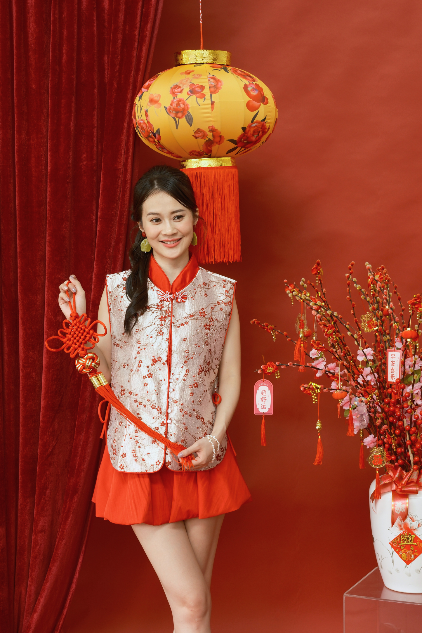 Arielle Blossom Brocade Vest